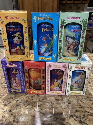 Vintage Walt Disney Classic Collector Series,  12 Glasses Cups Toy Burger King 3