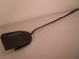 Antique Hand - Forged Fireplace Shovel