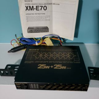Sony Xm - E70 Stereo Graphic Equalizer Power Amplifier Vintage 80 
