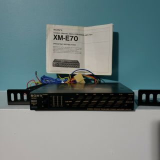 Sony XM - E70 Stereo Graphic Equalizer Power Amplifier Vintage 80 ' s Made In Japan 2