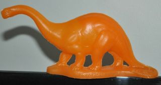 Mold - A - Rama Dinosaur Brontosaurus Los Angeles Zoo Souvenir Sinclair Dino Orange