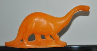 Mold - A - Rama Dinosaur Brontosaurus Los Angeles Zoo souvenir Sinclair Dino ORANGE 3