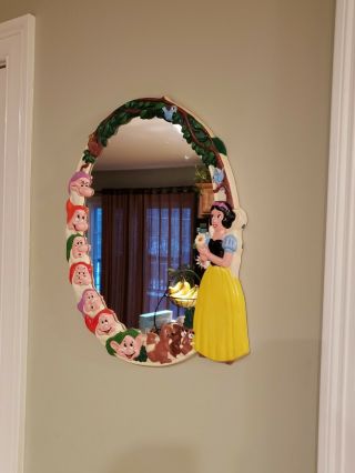 Vintage Walt Disney Snow White And The Seven Dwarfs Mirror