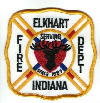 Elkhart (elkhart County) In Indiana Fire Dept.  Patch -