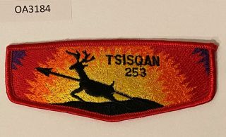 Boy Scout Oa 253 Tsisqan Lodge Red Broder Flap