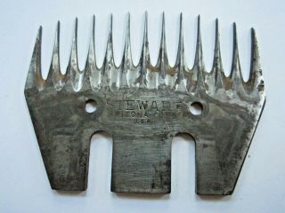 1 Vintage 13 Tooth Stewart Shearing Comb