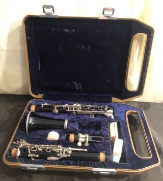 Vintage Yamaha Clarinet Deluxe Model " Professional " Y - 12 W/ Case