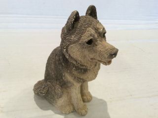 1987 Stone Critters Alaskan Malamute Dog Figurine Usa Sc - 237 United Design 4.  5”