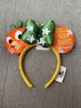 Disney Parks 2020 Epcot Flower And Garden Festival Orange Bird Minnie Ears Nwt