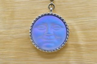 Kirks Folly Vintage Necklace Seaview Moon Charm Pendant Blue Love Never Dies Bnl