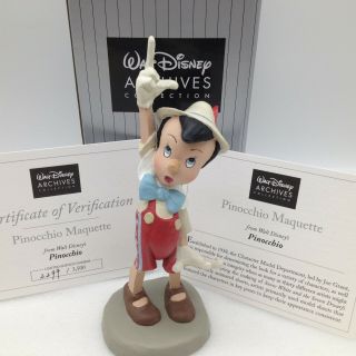 Disney Archives Pinocchio Maquette Statue Figurine Le 2299 4051364