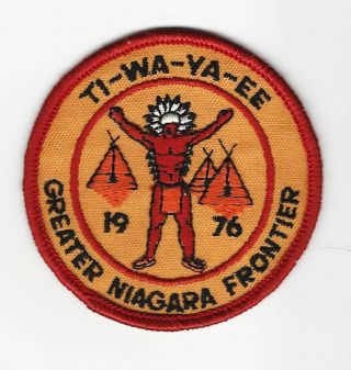 Boy Scout Camp Ti - Wa - Ya - Ee 1976 Pp Greater Niagara Frontier Cncl Ny