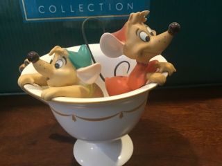 Wdcc Disney Cinderella Gus And Jaq “tea For Two” Figurine With