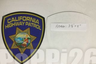 Chp California Highway Patrol Official Decal Inside/window Faces/outside Sticker