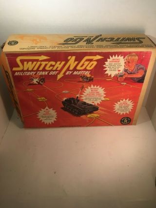 Vintage Mattel Toys " Switch N Go " Military Army Tank 99