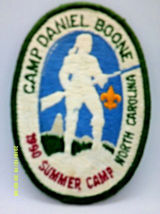 Bsa Camp Daniel Boone North Carolina 1990 Summer Camp Patch