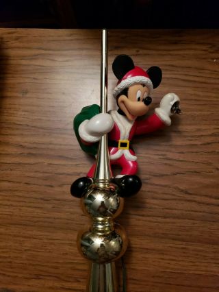 Vtg Mr Christmas Mickey Mouse Disney Lighted Animated Lantern Tree Topper