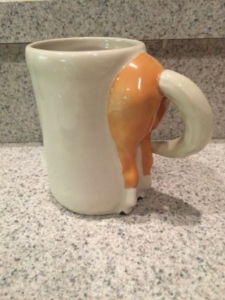 Happy Appy Valley Studio 2001 Horse Hind End Tail Butt Mug Palomino