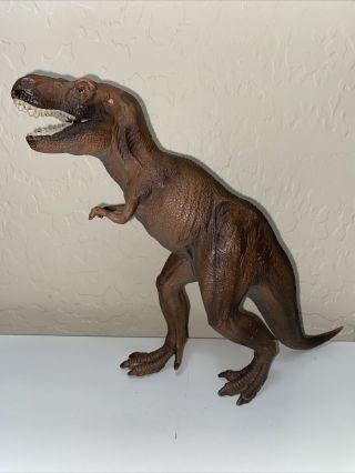Schleich Large Tyrannosaurus Rex 11” Toy Dinosaur Figure 2006 T Rex 73527