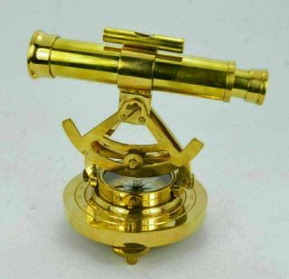 Nautical Collectibles Desktop Brass Telescope Decor Maritime Alidade Marine Gift
