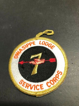 Oa Owasippe Lodge 7 R? Service Corps Patch Fc