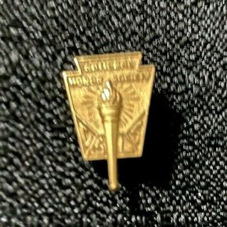 Vintage Gold Filled National Honor Society Award Lapel Pin