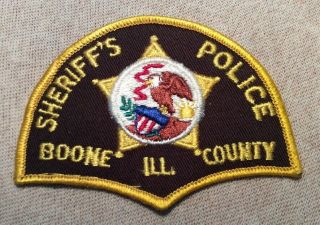 Il Boone County Illinois Sheriff Patch (3in)