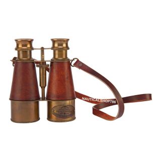 Antique Victorian Spyglass Binocular With Leather Box Christmas Gifting Item