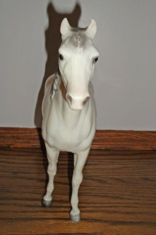 Vintage Breyer Glossy White Horse Stallion 2