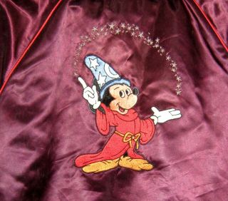 Vintage Walt Disney Fantasia Mickey Mouse Embroidered Jacket Sz L – 6 - 42