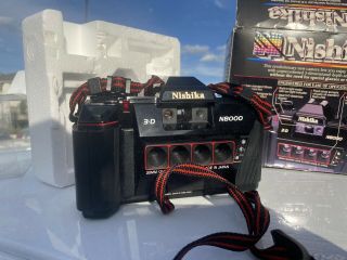 Nishika N8000 35mm Quadrascopic Stereo 3d Lenticular Camera Vintage