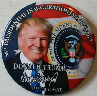 2017 Donald Trump 45th President Of The United States Inauguration 3 " Pin
