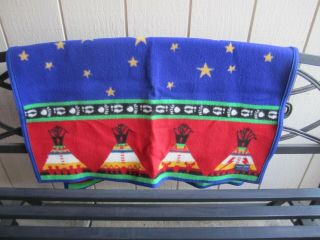 Vtg Pendleton Beaver State Baby Blanket Small Robes Shawls 42x32 Aztec Southwest