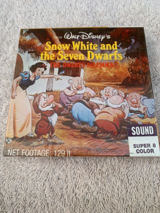 Walt Disney Snow White And The Seven Dwarfs 8 Mm Film Sound Color