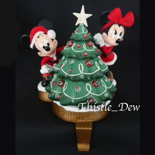 Disney Mickey & Minnie Mouse Stocking Holder Christmas Holiday Parks Exclusive