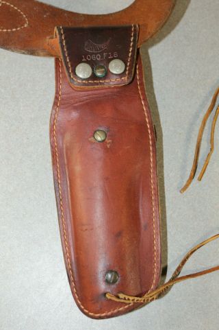 Vintage Hunter 158 MED Leather Ammo Belt & Hunter 1060 F18 Holster 2