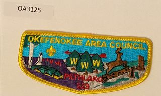 Boy Scout Oa 229 Pilthlako Lodge Yellow Border Flap