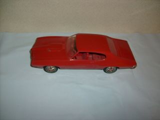 Vintage 1970 Pontiac Gto Red 1/25 Gm Dealer Promo Contest Model Car Mpc