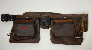 Vintage Craftsman Professional Leather Tool Belt Apron Pouch