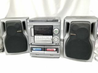 Vintage Aiwa Cd3 Tape Player Fm/am T Bass Stereo System Model Cx - Nmt520u
