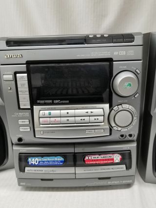 Vintage Aiwa CD3 Tape Player FM/AM T Bass Stereo System Model CX - NMT520U 3