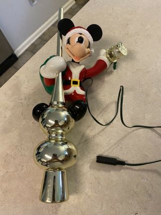 Vintage Mr.  Christmas Mickey Mouse Tree Topper - With Adapter And