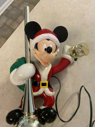 Vintage Mr.  Christmas Mickey Mouse Tree Topper - With Adapter And 2