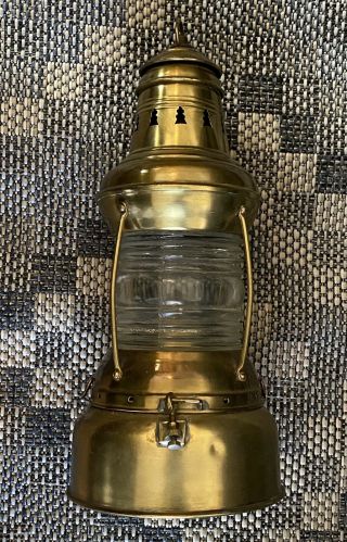 Vintage Perko Perkins Marine Lamp Nautical Ship Lantern 16”
