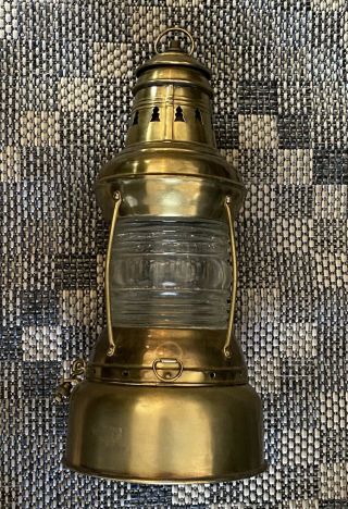 Vintage PERKO PERKINS MARINE LAMP Nautical Ship Lantern 16” 2