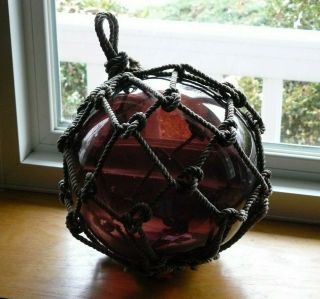 Vintage Large Glass Ball Net 30 " Circumference Float Fishing Ball Buoy