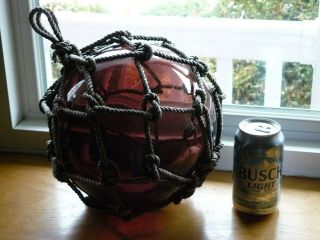Vintage Large Glass Ball Net 30 