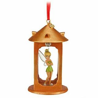 Disney Store Tinker Bell Light - Up Lantern Rare Sketchbook Ornament 2014