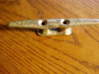 Vintage Solid Brass/chrome Nautical Marine Boat Dock Cleat 5”