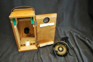 Vintage Marine Weems & Plath Hand Held Compass With Wood Box - A7